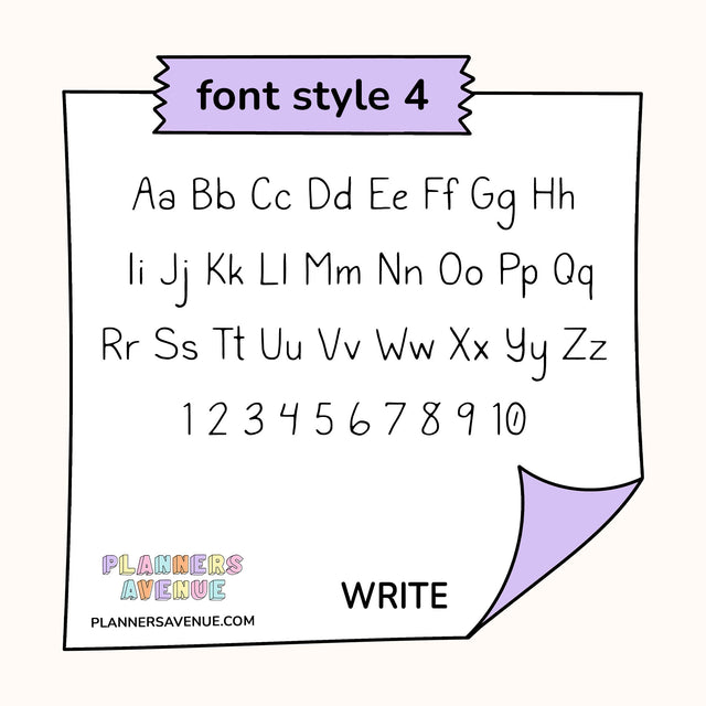 Clear Custom Text Word Planner Stickers | 2 Sizes Single Line