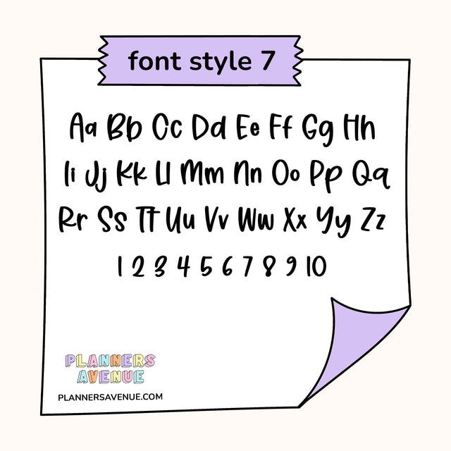 Clear Custom Text Word Planner Stickers | 2 Sizes Single Line