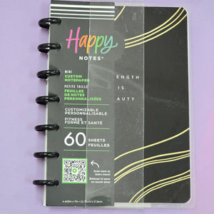 *IMPERFECT* Happy Planner Modern Impression Fitness Mini Notebook - Dot Grid