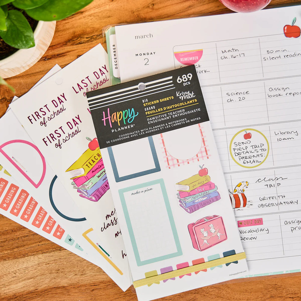 Happy Planner Pawsitive Teacher Big Sticker Book