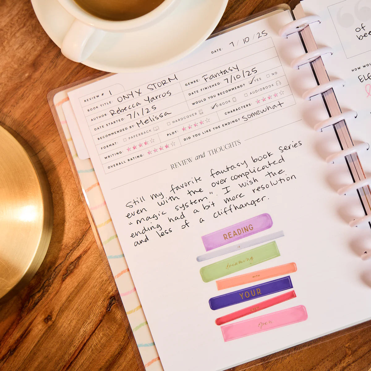 Happy Planner Book Club Reading Journal