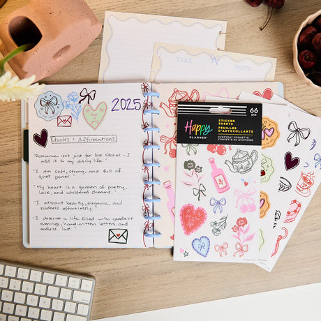 Happy Planner Everyday Coquette Notebook + Sticker Bundle