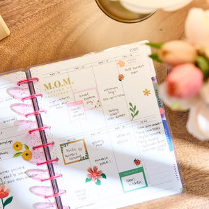 Happy Planner 2026 - 2027 Golden Garden Mom Classic 12 Month Dated - Parenting