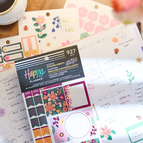 Happy Planner Golden Garden Sticker Book - Classic
