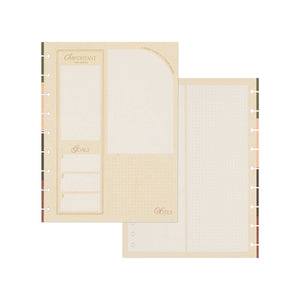 Amber & Oak Classic budget pages with notes sections and a dotted grid