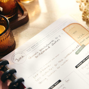 Amber & Oak disc-bound journal for budget planning