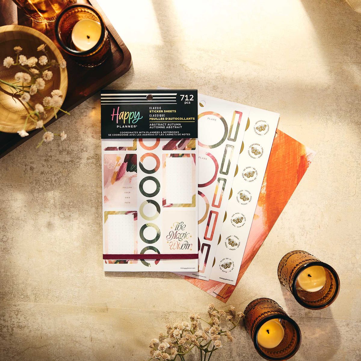Happy Planner Abstract Autumn Classic Sticker Book