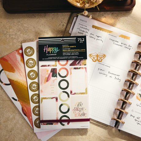 Happy Planner Abstract Autumn Classic Sticker Book