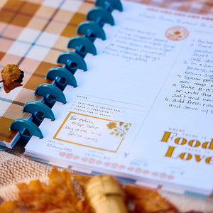 Fall Picnic guided recipe journal in Classic size