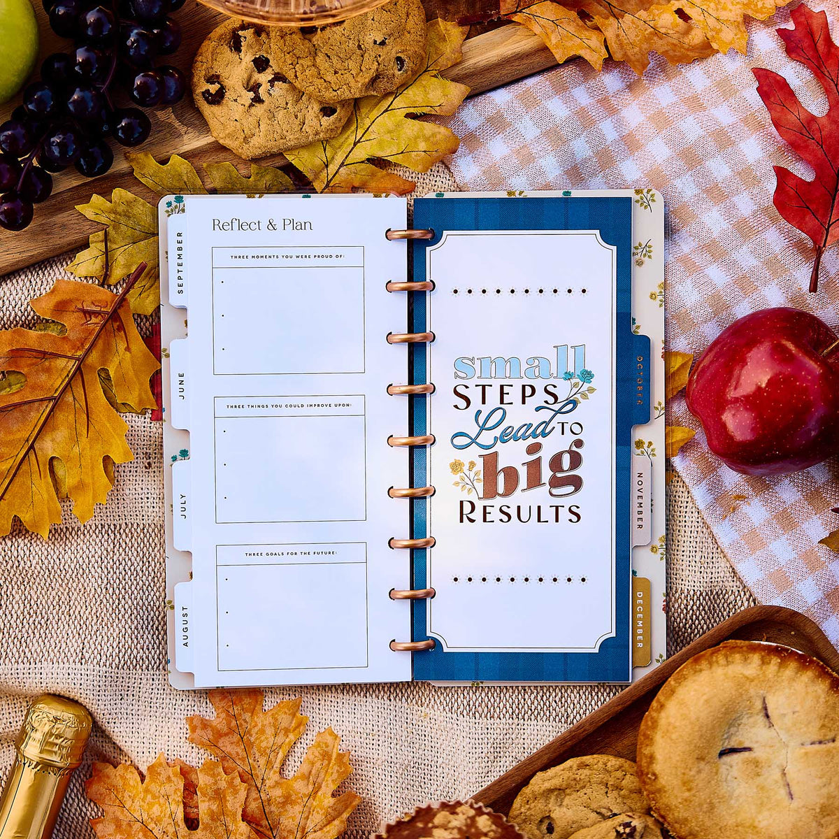 Happy Planner Fall Picnic Skinny Classic Horizontal Planner 2027