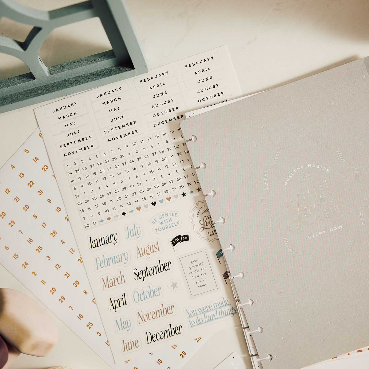 Haven & Heart Fitness Classic extension pack for a disc-bound Happy Planner