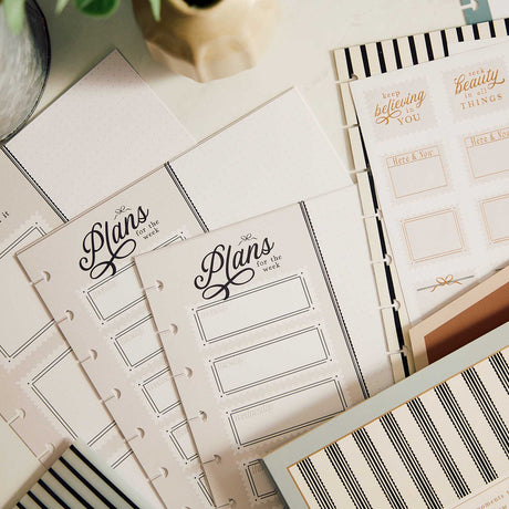 Haven & Heart weekly planning pages and decorative sticker sheets