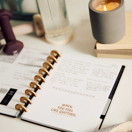 Happy Planner Haven & Heart journal for fitness and daily habits