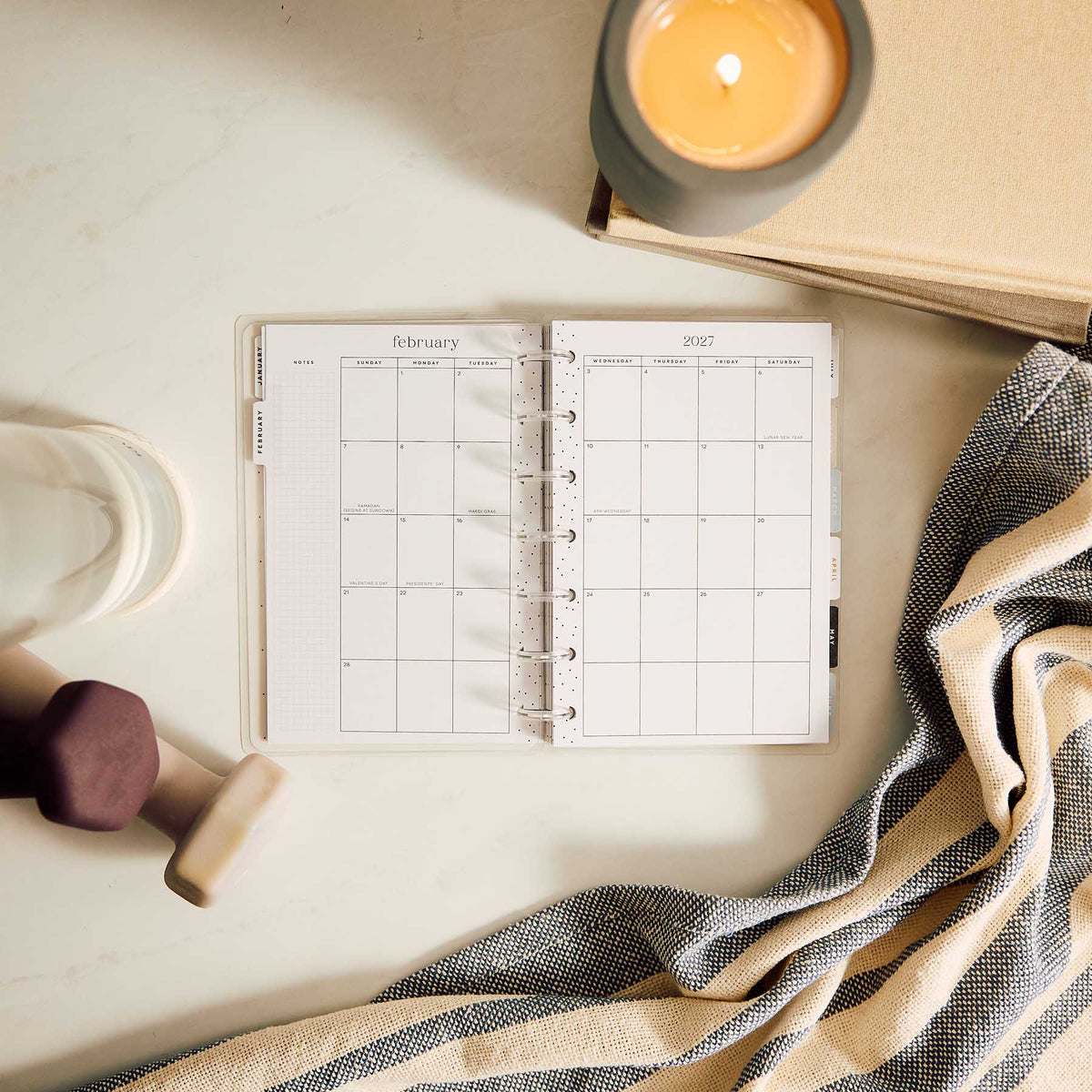 Happy Planner Haven and Heart Mini disc-bound fitness planner product detail