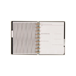 Haven & Heart journal with lined paper and fitness prompts