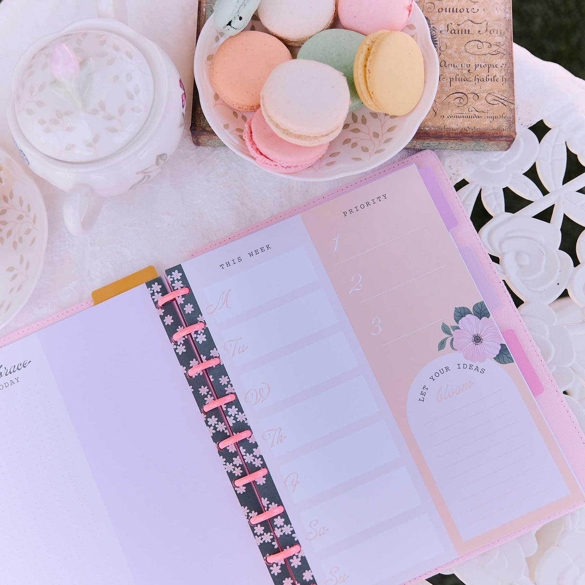 Petal Press Classic planner companion with colourful floral artwork