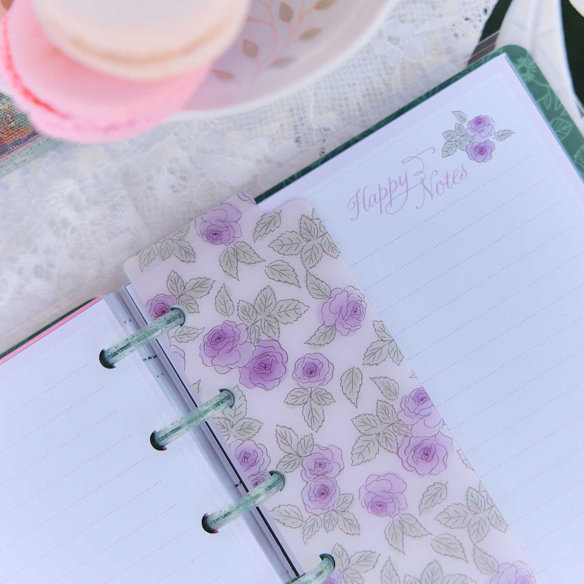 Happy Planner Seasonal Sidewalks Mini planner accessories with pastel artwork