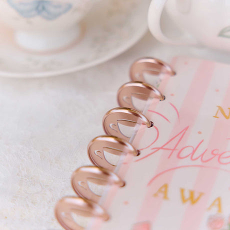 Happy Planner Latte Coffee medium metal discs for disc-bound planners