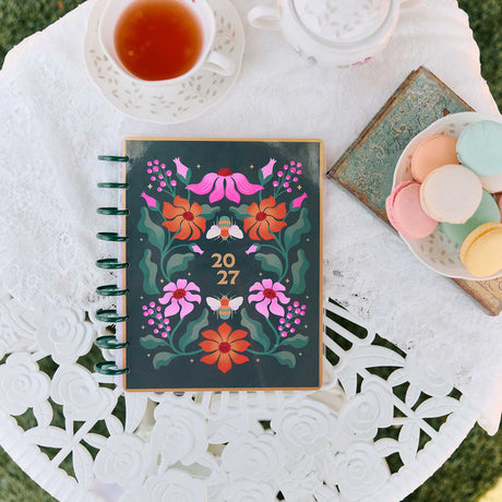 Happy Planner Hive & Bloom Classic Vertical Planner 2027: Planner lifestyle view