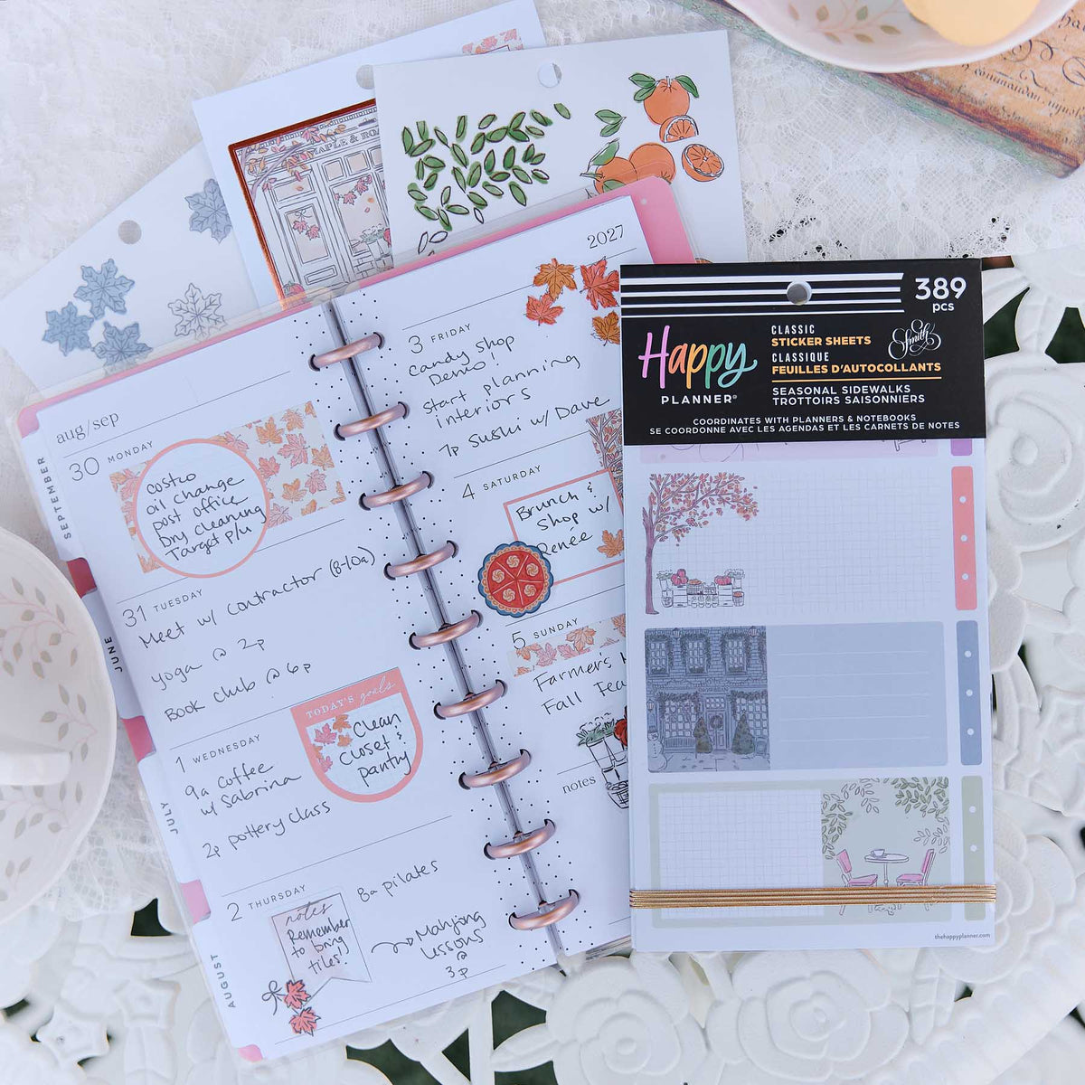 Happy Planner Seasonal Sidewalks Classic Sticker Book