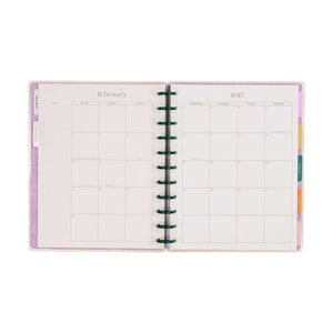 Happy Planner Hive and Bloom February and 2027 monthly calendar pages