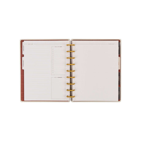 Amber & Oak Budget Planner lined pages and monthly budgeting sections