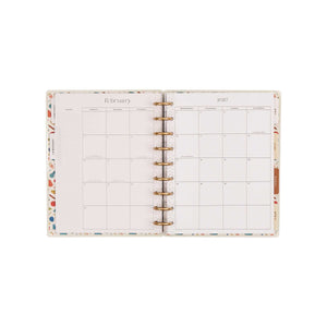 Fall Picnic Classic Meal Planner February 2027 monthly calendar spread
