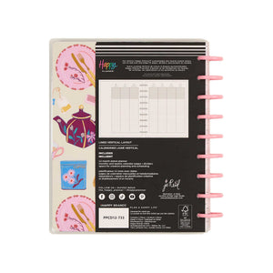 Happy Planner Life In Whimsy Classic Lined Vertical Planner 2027: Floral cover artwork and disc binding