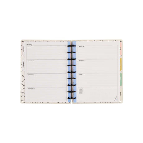 Happy Planner Pajama Plans Classic Horizontal Planner 2027: Spacious monthly planning pages and disc binding