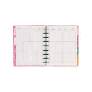 Happy Planner Hive & Bloom Classic Vertical Planner 2027: Vertical weekly spread and colourful dividers