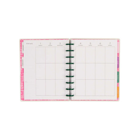 Happy Planner Hive & Bloom Classic Vertical Planner 2027: Vertical weekly spread and colourful dividers