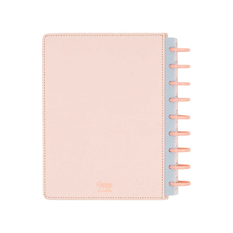 Wildflower Daydream planner pale pink back cover and peach discs