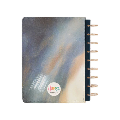 Starlit Glow planner shimmering back cover and disc binding