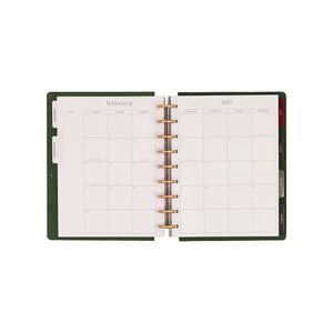 Twilight Tapestry Classic planner monthly calendar with dated grid pages