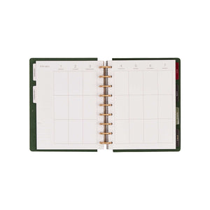 Twilight Tapestry 2027 planner weekly Vertical layout with daily writing boxes