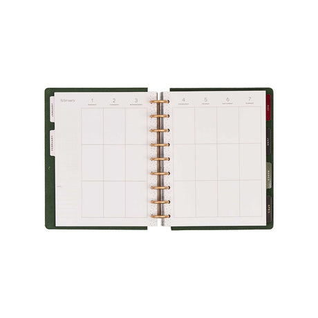 Twilight Tapestry 2027 planner weekly Vertical layout with daily writing boxes