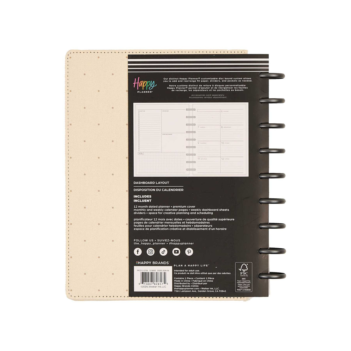 Haven & Heart 2027 Classic planner packaging with Dashboard layout preview