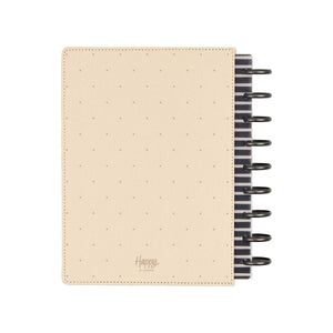 Haven & Heart planner beige back cover and black discs