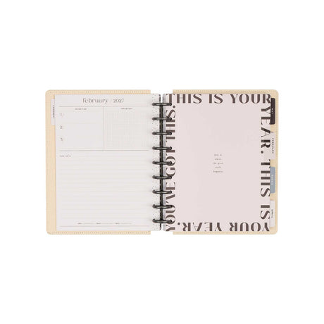 Haven & Heart planner monthly dashboard with motivational lettering