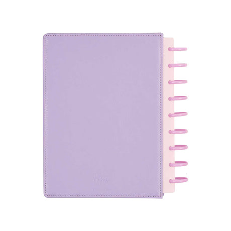 Happy Planner Hive & Bloom Classic Dashboard Planner 2027 - lavender back cover with pink discs