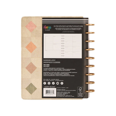 Happy Planner Amber & Oak Classic Dashboard Planner 2027 - cover and Classic Dashboard page preview