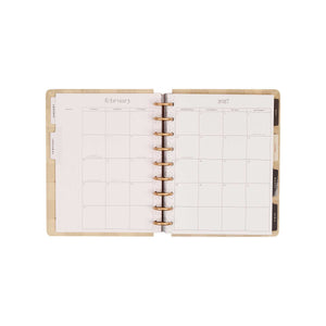 Happy Planner Amber & Oak Classic Dashboard Planner 2027 - February 2027 monthly calendar spread