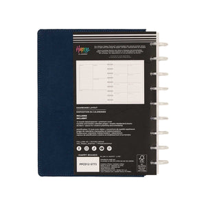 Happy Planner Wildflower Daydream Classic Dashboard Planner 2027 - navy cover and pale discs in packaging