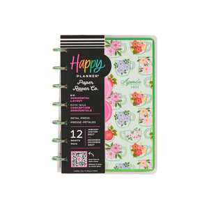 Happy Planner Petal Press Mini Horizontal Planner with floral cover and disc binding