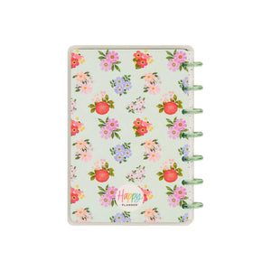 Happy Planner Petal Press floral cover with fruit accents and translucent green discs