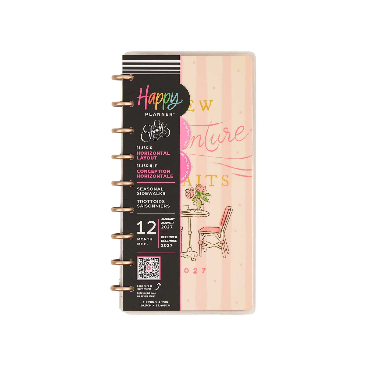 Happy Planner Seasonal Sidewalks Skinny Classic planner seasonal cover and disc binding