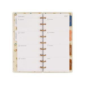 Happy Planner Fall Picnic February planning spread with dated sections and notes space