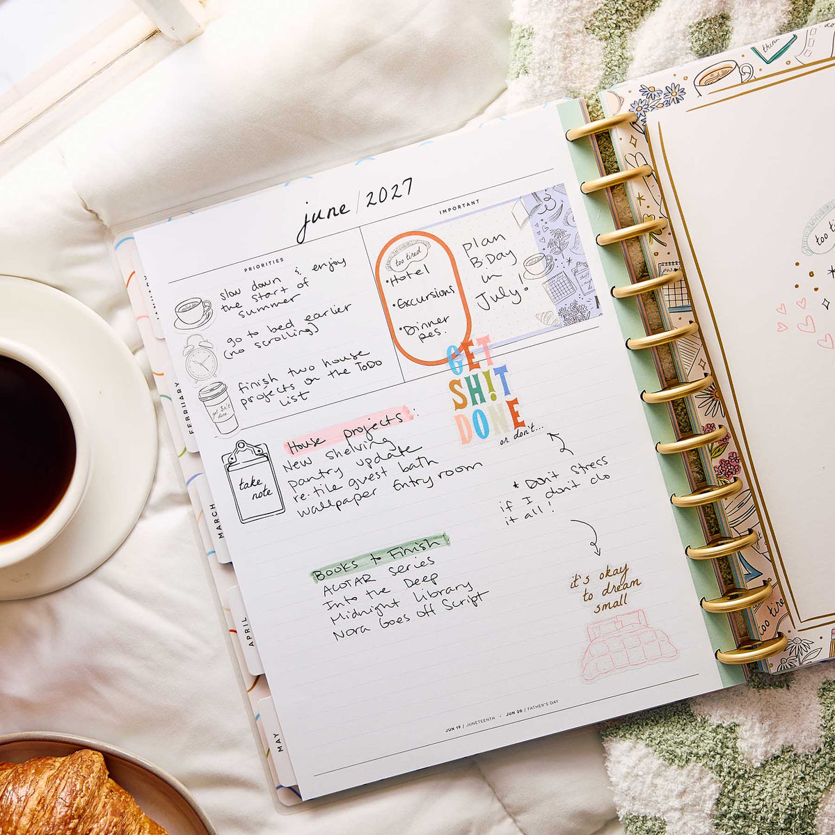 Pajama Plans dated Big planner from The Happy Planner