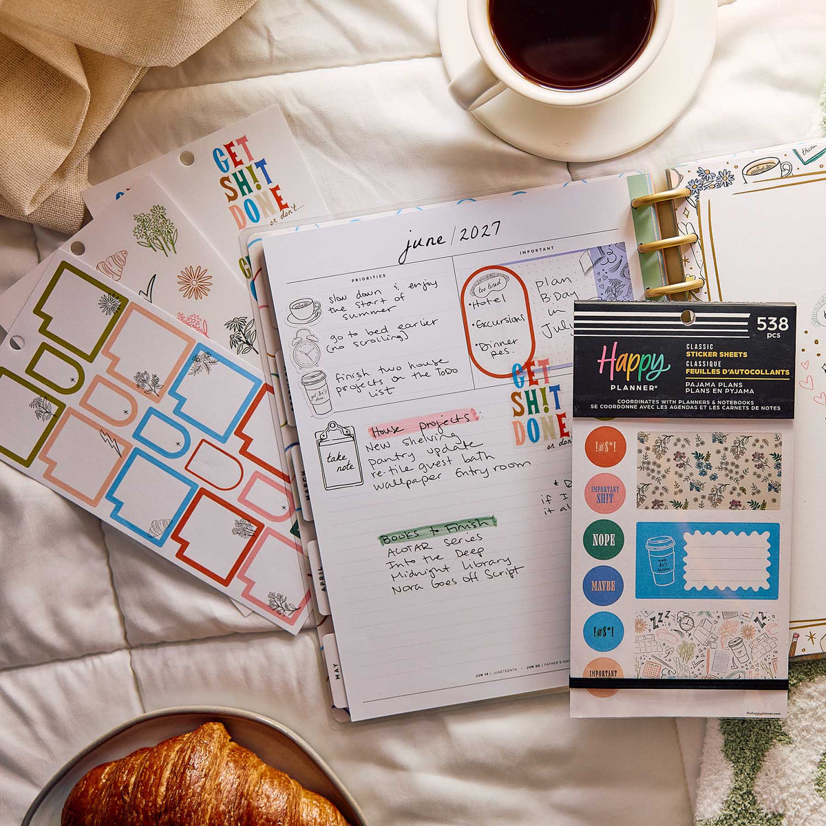 Happy Planner Pajama Plans Classic Sticker Book