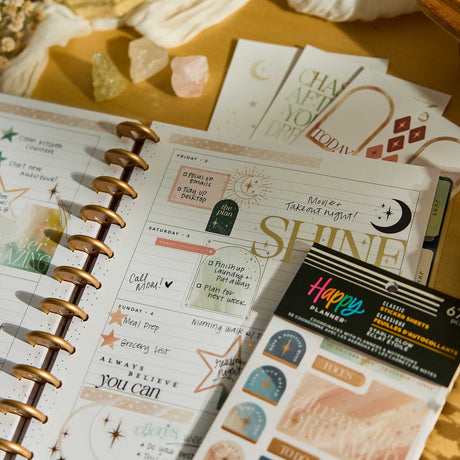 Happy Planner Starlit Glow Classic Sticker Book